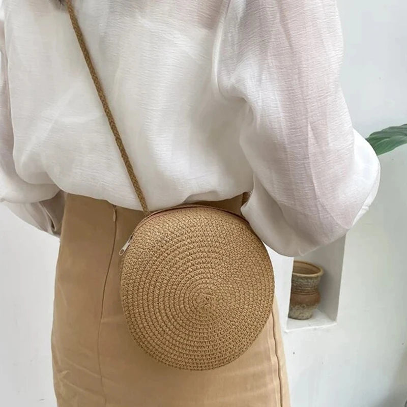 Bolso para niña casual tejido en paja