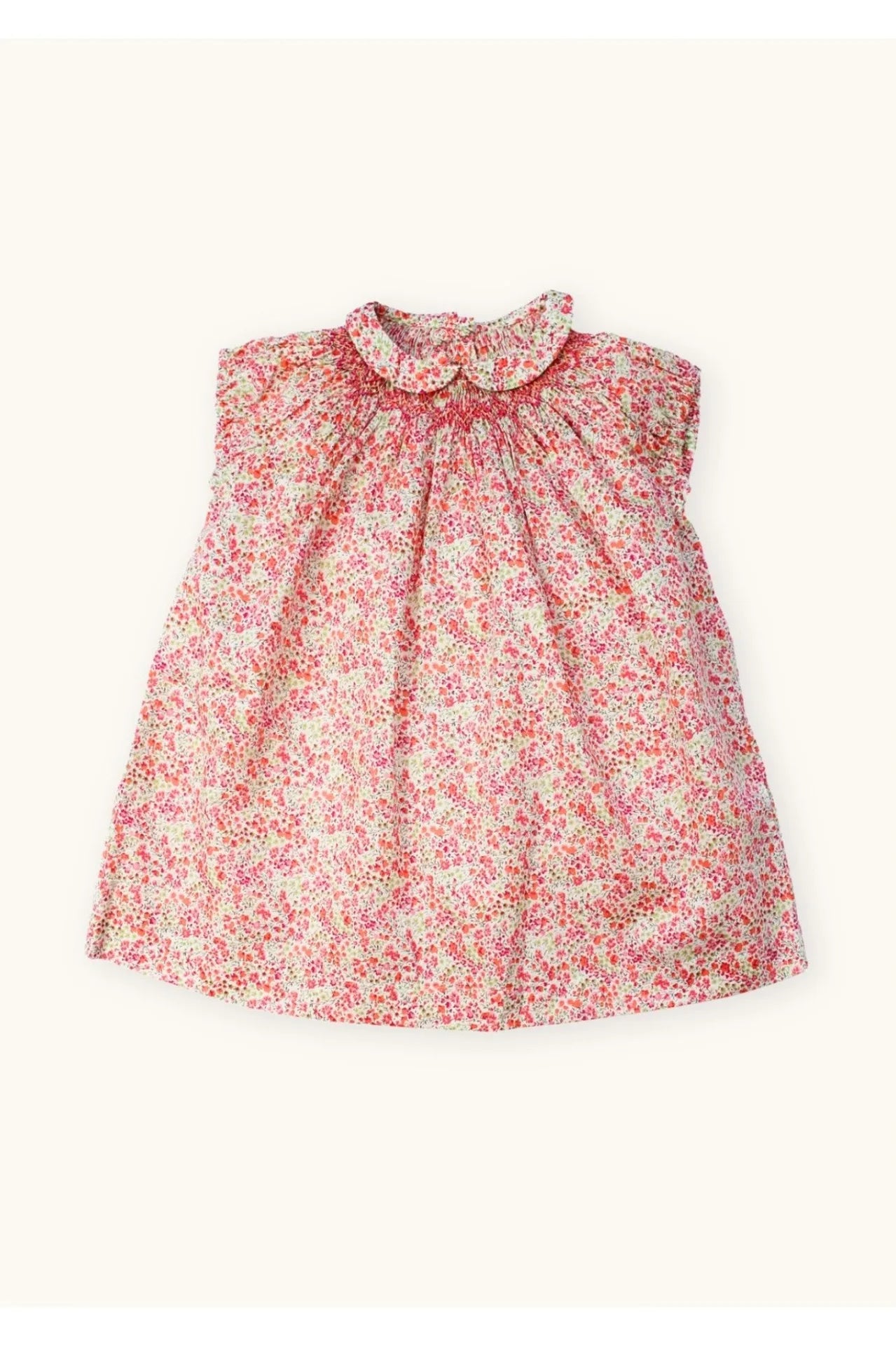 Hermoso vestido punto smock campestre para niñas, vestidos y blusas finos bordados hechos a mano para niñas