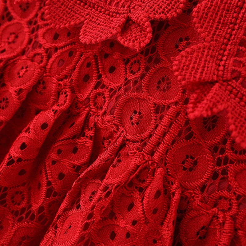 Ropa de fiesta de primavera y otoño para bebé y niña pequeña, vestido de encaje de manga larga de bautizo