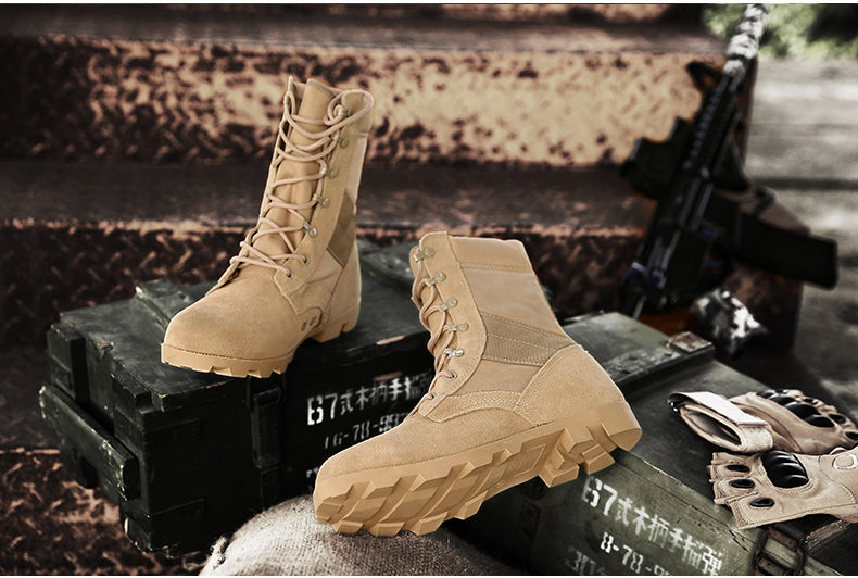 Tactical Boots Men Boots Special Force Desert Combat Boots Outdoor Hiking Boots Ankle Shoes Men Work Saftey Shoes