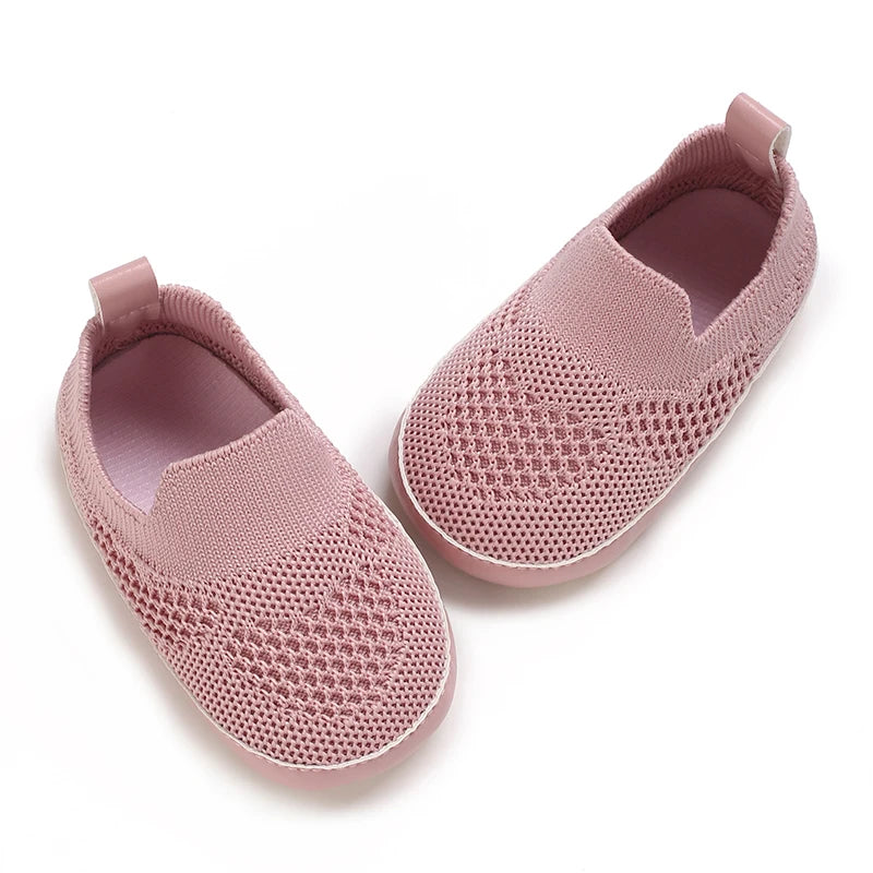 Zapatos tipo mocasines casuales Cuero y algodón antideslizante Suela suave Bebé Niño pequeño Primeros pasos