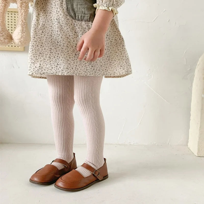 Medias para niñas, panties de primavera y otoño para niñas, mallas de princesa suaves de algodón