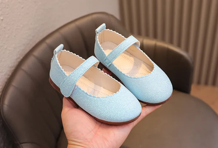 Hermosos zapatos de princesa para niñas, Mary Jane , tipo cuero, brillante para fiestas, bodas, para primavera y otoño