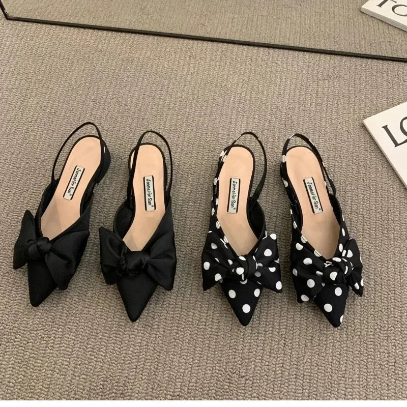 Damesandaler Mode Sandaler med lav hæl Spidse stropper Elegante Damesko Mode Fest Pumps Sandalias De Mujer 2023