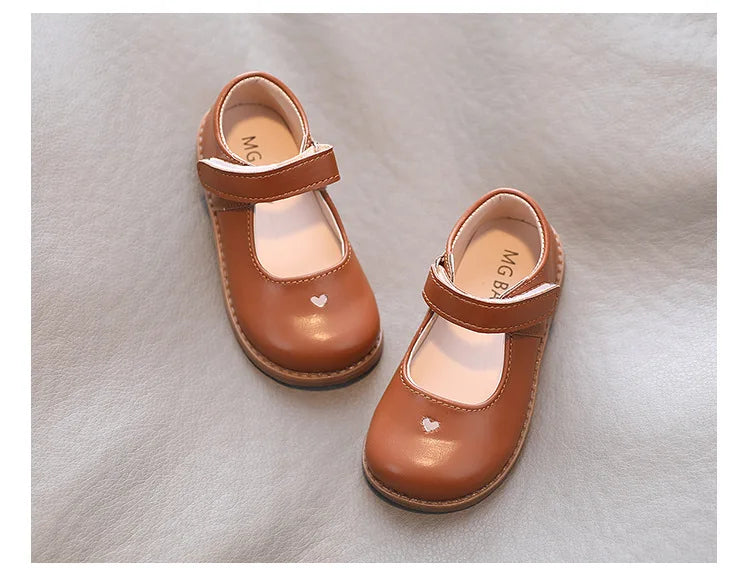 Spring and Autumn Korean Fashion Children's Vintage Shoes New PU Summer School Shoes Super Soft and Comfortable 1-6 Years Old