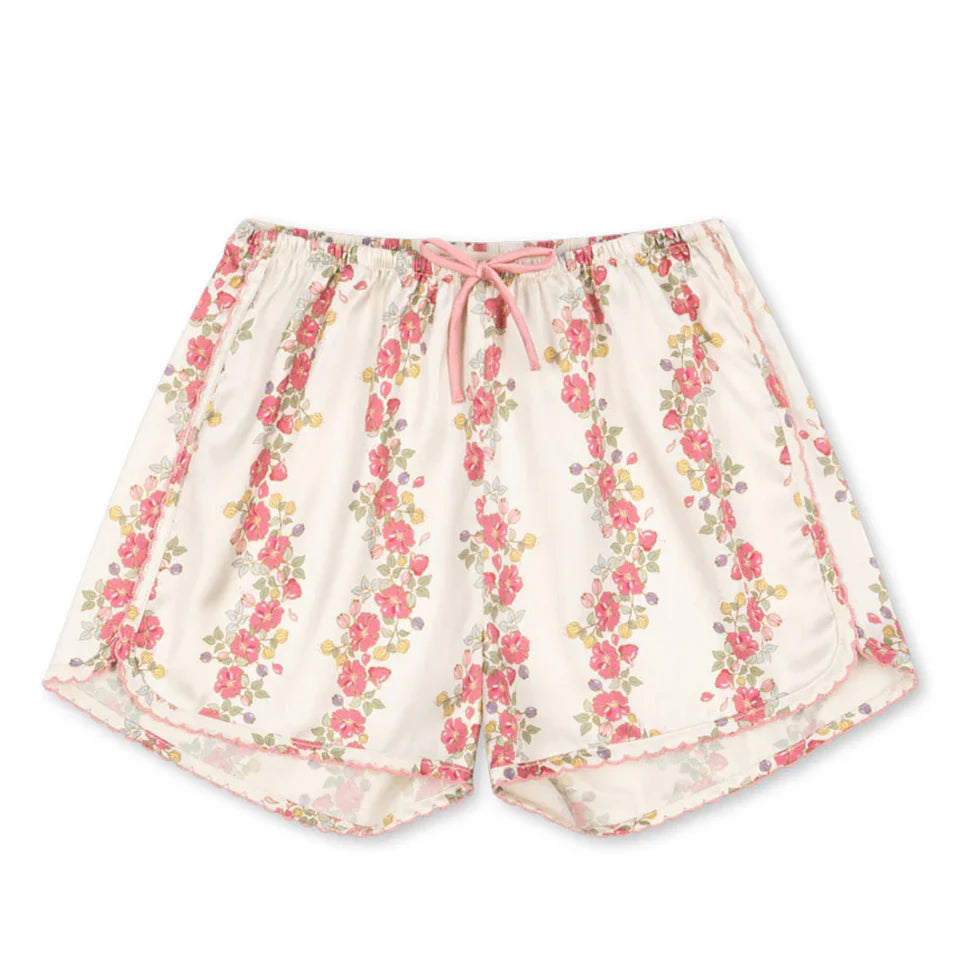 Conjunto de verano para niña, juntando flores a rayas, short para niñas, hermoso vestido casual para niña, conjunto de bombacho de algodón para bebés