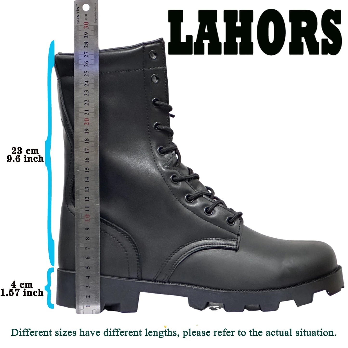 Botas tácticas tipo cuero para hombre, zapatos deportivos para senderismo, botas de combate al tobillo para exteriores, zapatos de seguridad para el trabajo, botas para hombre y adolescentes