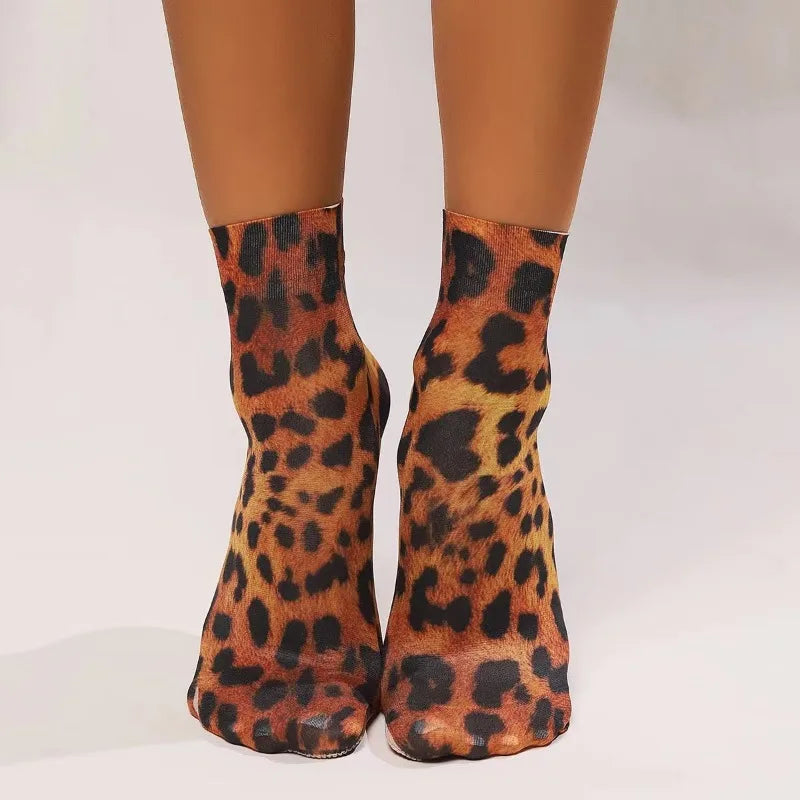 Calcetines de malla animal print para mujer y chica adolescente, ligeros, duraderos y suaves, para tu estilo y comodidad.