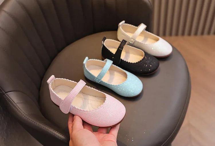 Hermosos zapatos de princesa para niñas, Mary Jane , tipo cuero, brillante para fiestas, bodas, para primavera y otoño