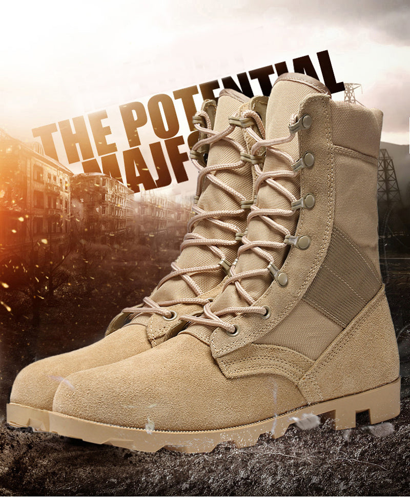 Tactical Boots Men Boots Special Force Desert Combat Boots Outdoor Hiking Boots Ankle Shoes Men Work Saftey Shoes