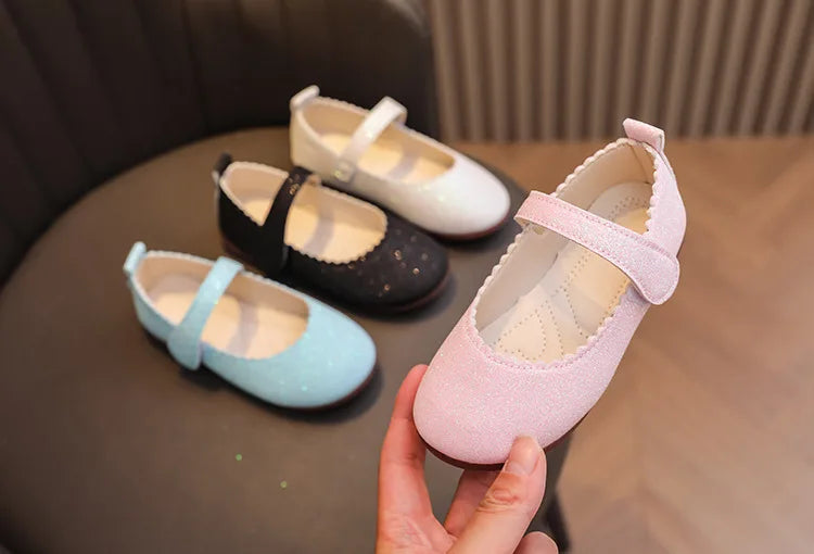 Hermosos zapatos de princesa para niñas, Mary Jane , tipo cuero, brillante para fiestas, bodas, para primavera y otoño