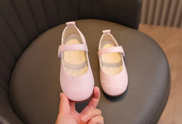 Hermosos zapatos de princesa para niñas, Mary Jane , tipo cuero, brillante para fiestas, bodas, para primavera y otoño