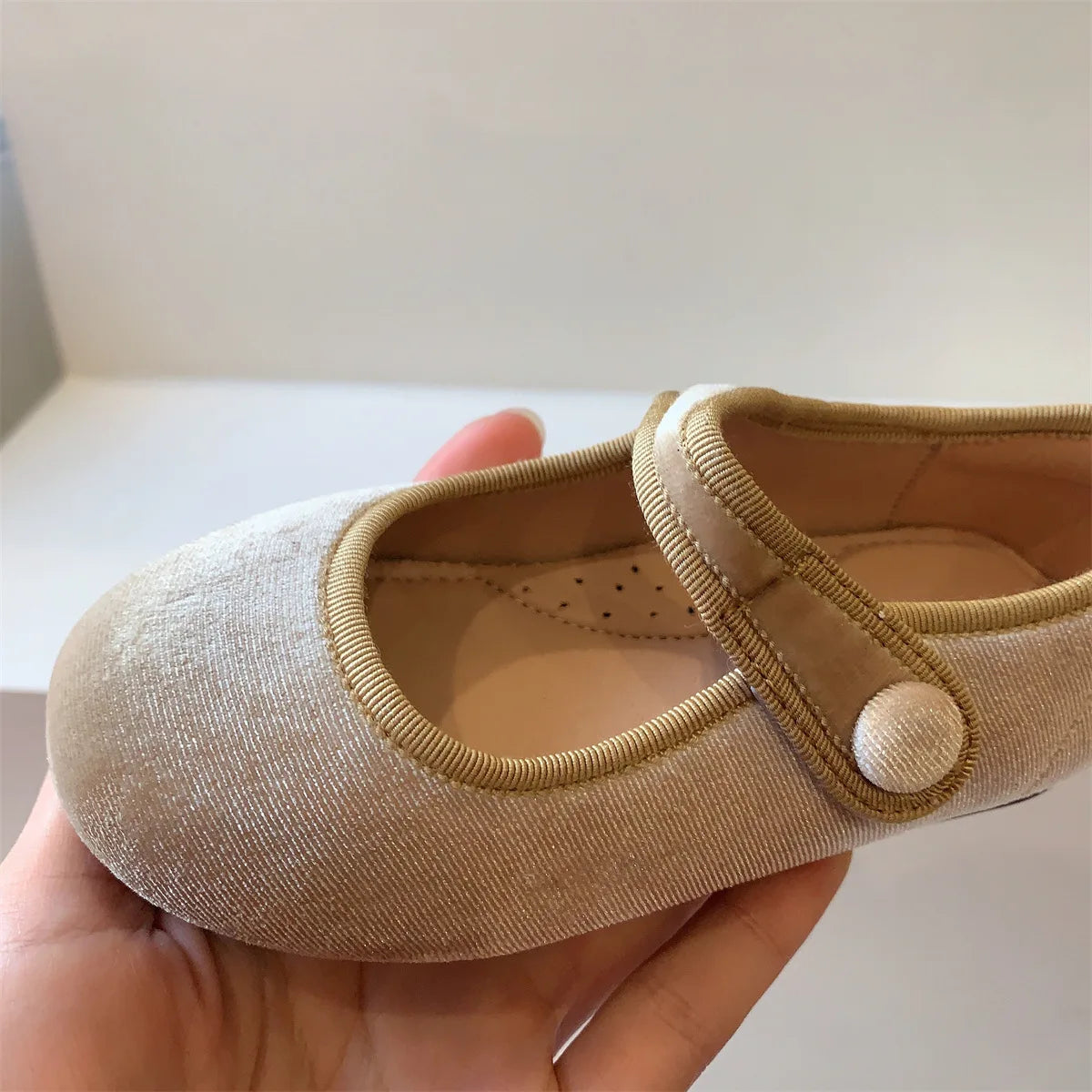 Hermosos y sofisticados Zapatos Vintage de princesa para niñas en otoño, Zapatos planos y blandos, antideslizantes