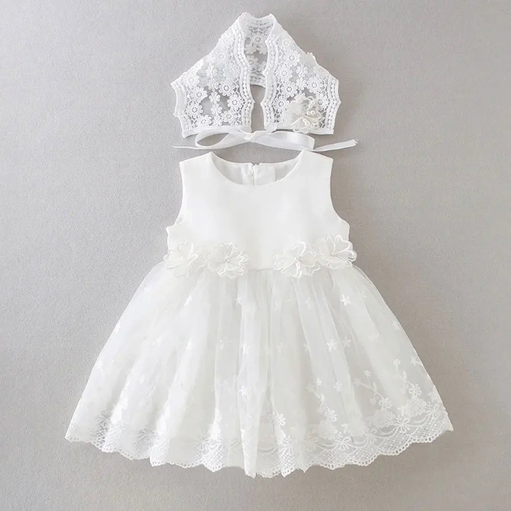 Vestidos de encaje vintage, Vestido de Bautizo para bebé niña, de 0 a 24 meses