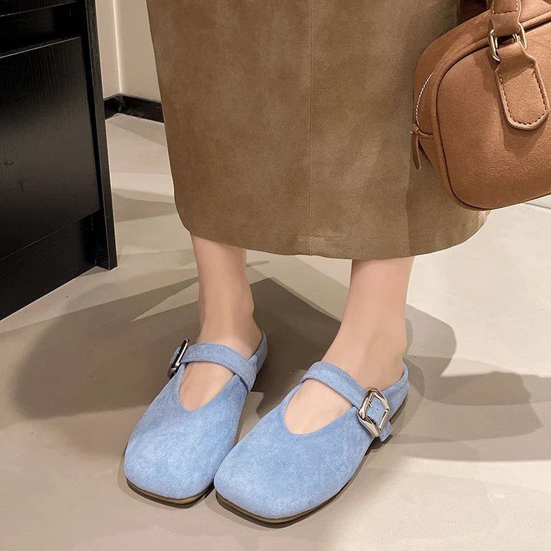 Hermosos zapatos planos Mary Jane para Mujer,  sandalias de vestir elegantes para Mujer y chica adolescente, zapatos informales suaves y maravillosos colores,