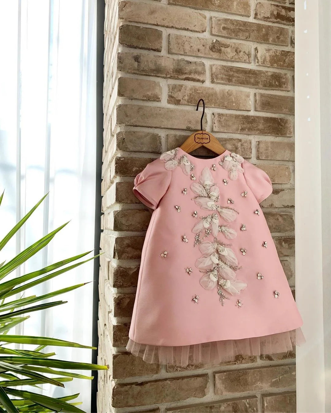 Hermoso vestido de fiesta para niñas, vestido de princesa con flores para cumpleaños, vestido de boda para chica adolescente, vestido de bautizo para bebé niña