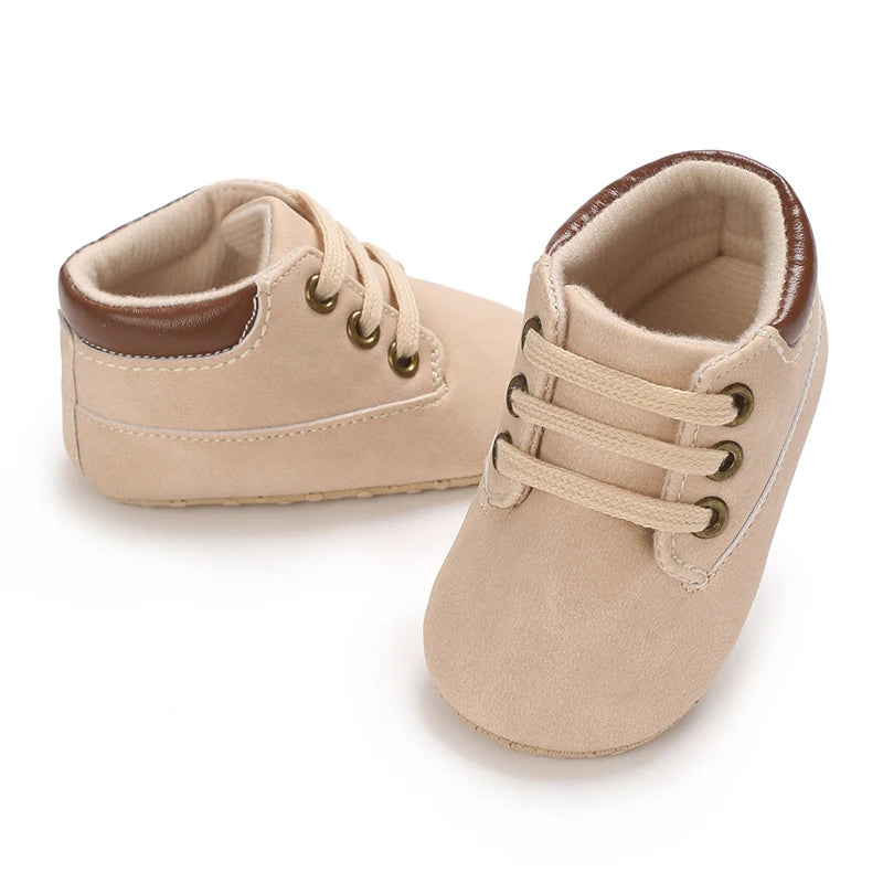 Zapatos casuales con cordones de primavera y otoño para bebés de 0 a 18 meses primeros pasos