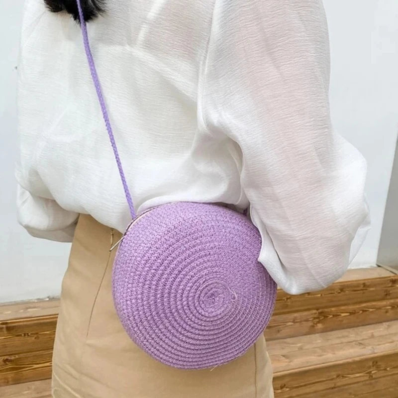 Bolso para niña casual tejido en paja