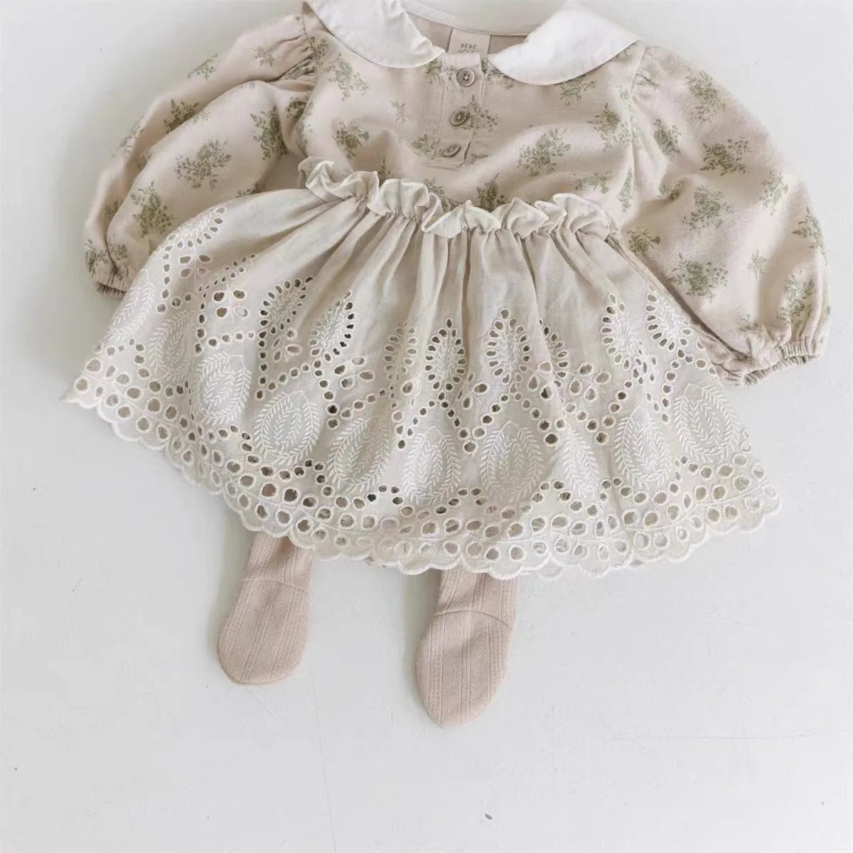 Falda de broderie para bebé niña y niña pequeña