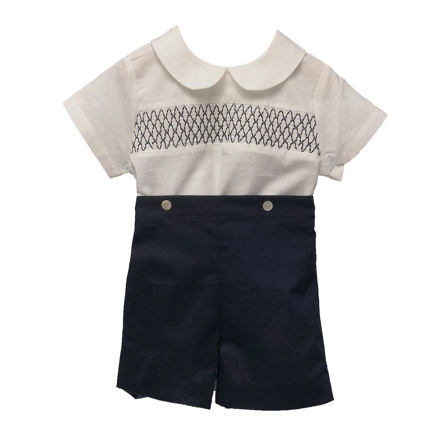 Conjunto de 2 piezas de ropa de boutique para niño, conjunto de moda española de algodón y lino, traje de verano de manga corta, traje de bebé para fiesta